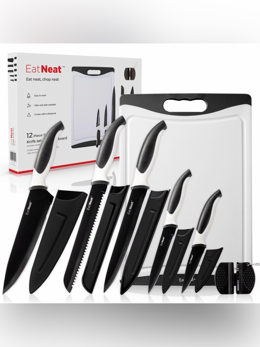 EatNeat 12PC Knife Set - NEW